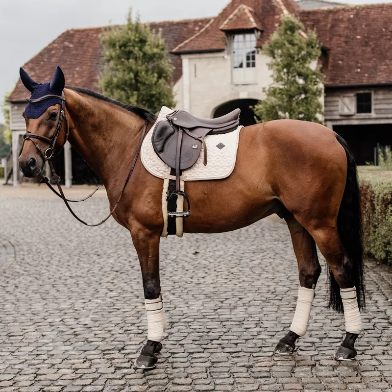 Kentucky Wool Jumping Saddlecloth - Beige-5