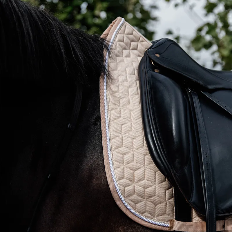 Kentucky Wool Dressage Saddlecloth - Beige-6