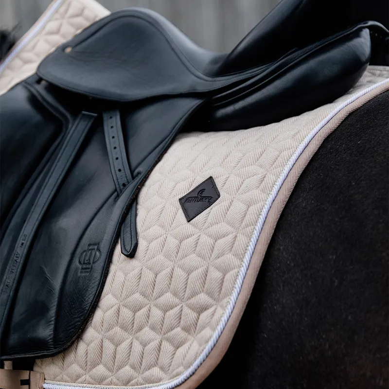 Kentucky Wool Dressage Saddlecloth - Beige-3