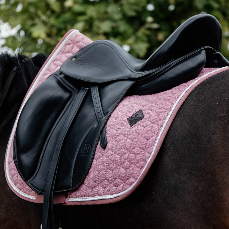 Kentucky Wool Dressage Saddlecloth - Light Pink-4