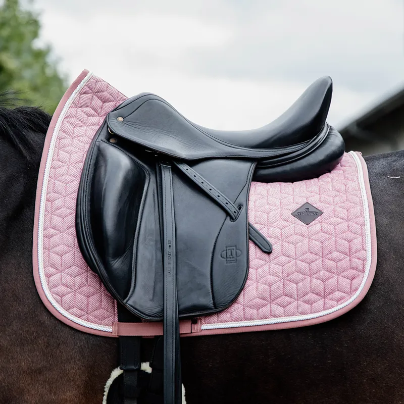 Kentucky Wool Dressage Saddlecloth - Light Pink-1