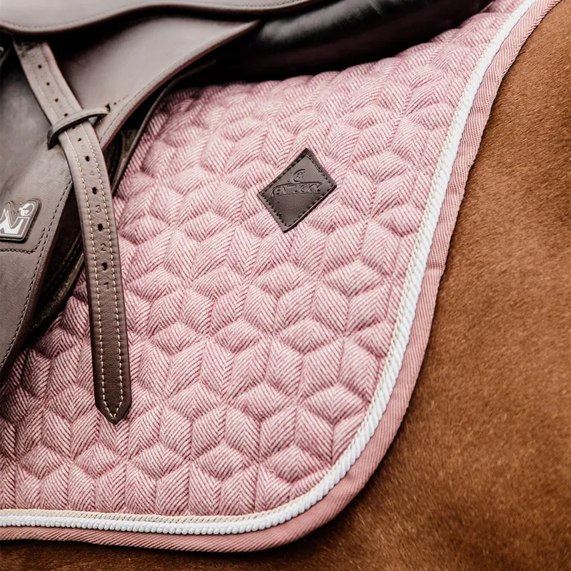 Kentucky Wool Dressage Saddlecloth - Light Pink-5