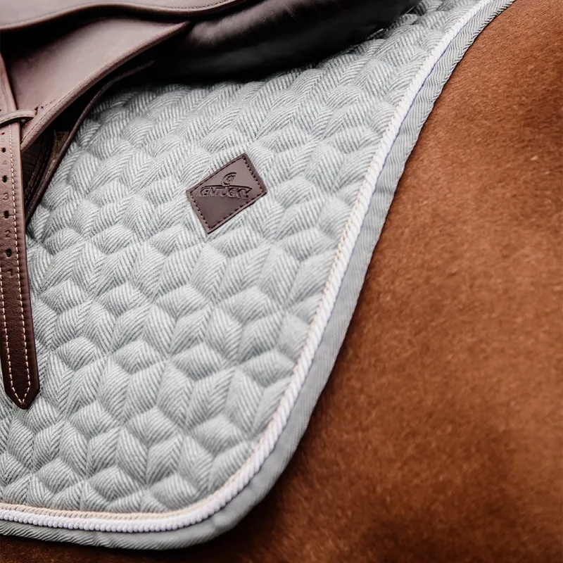 Kentucky Wool Jumping Saddlecloth - Light Blue-3