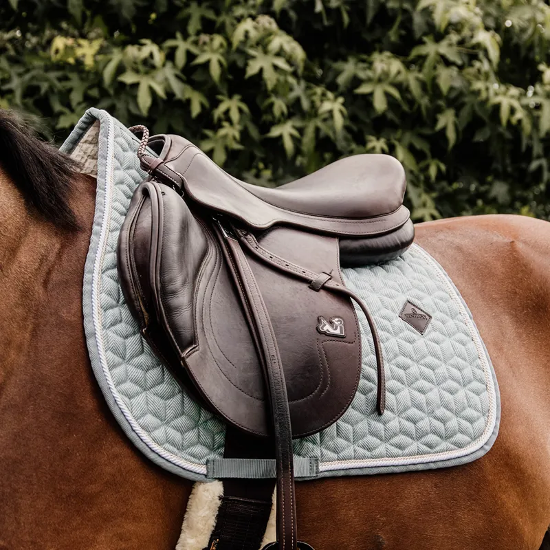 Kentucky Wool Jumping Saddlecloth - Light Blue-2