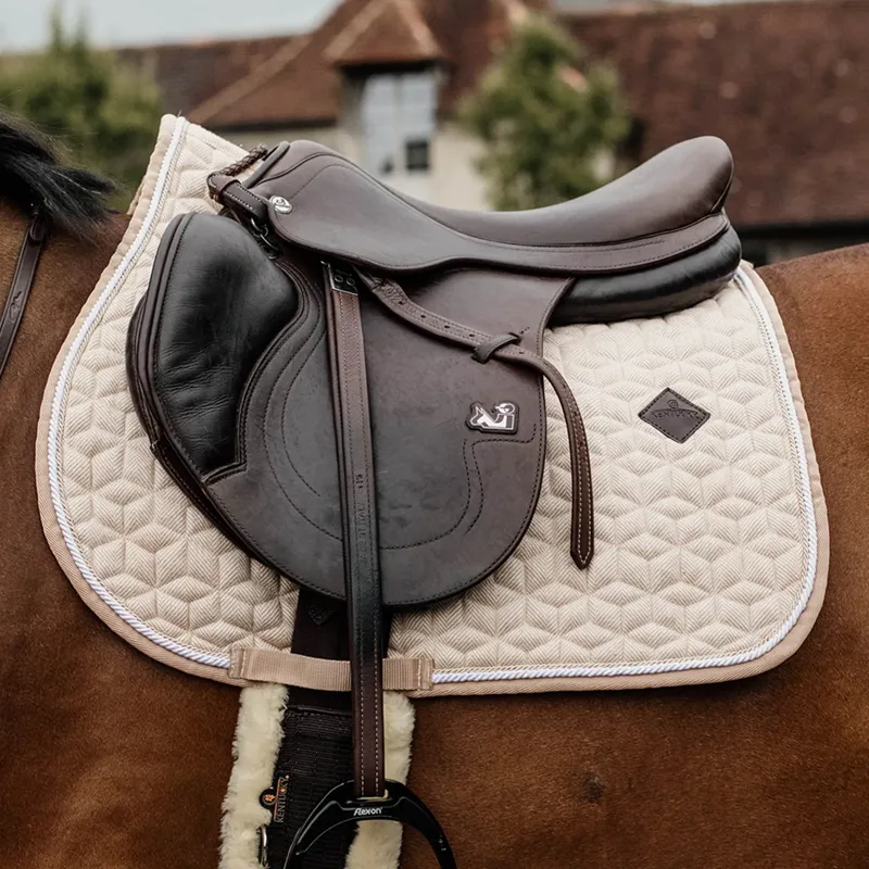Kentucky Wool Jumping Saddlecloth - Beige-1