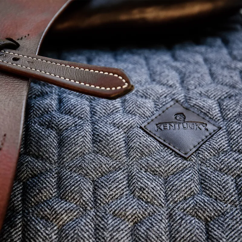 Kentucky Wool Jumping Saddlecloth - Grey-4