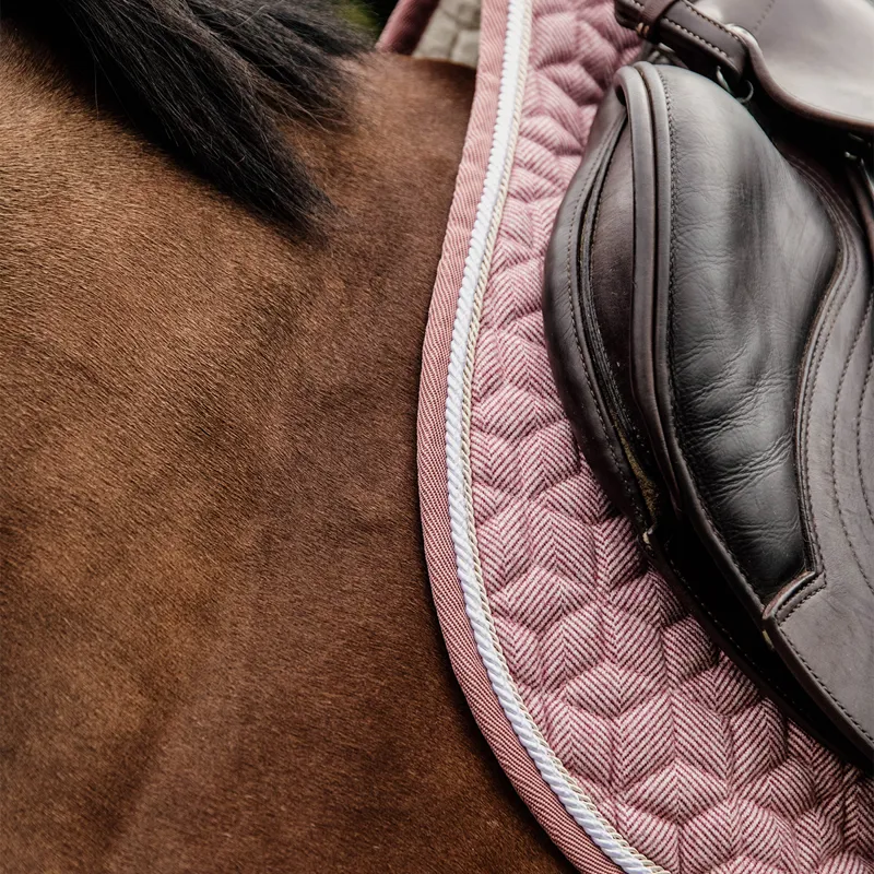 Kentucky Wool Jumping Saddlecloth - Light Pink-3