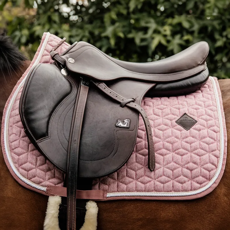 Kentucky Wool Jumping Saddlecloth - Light Pink-1