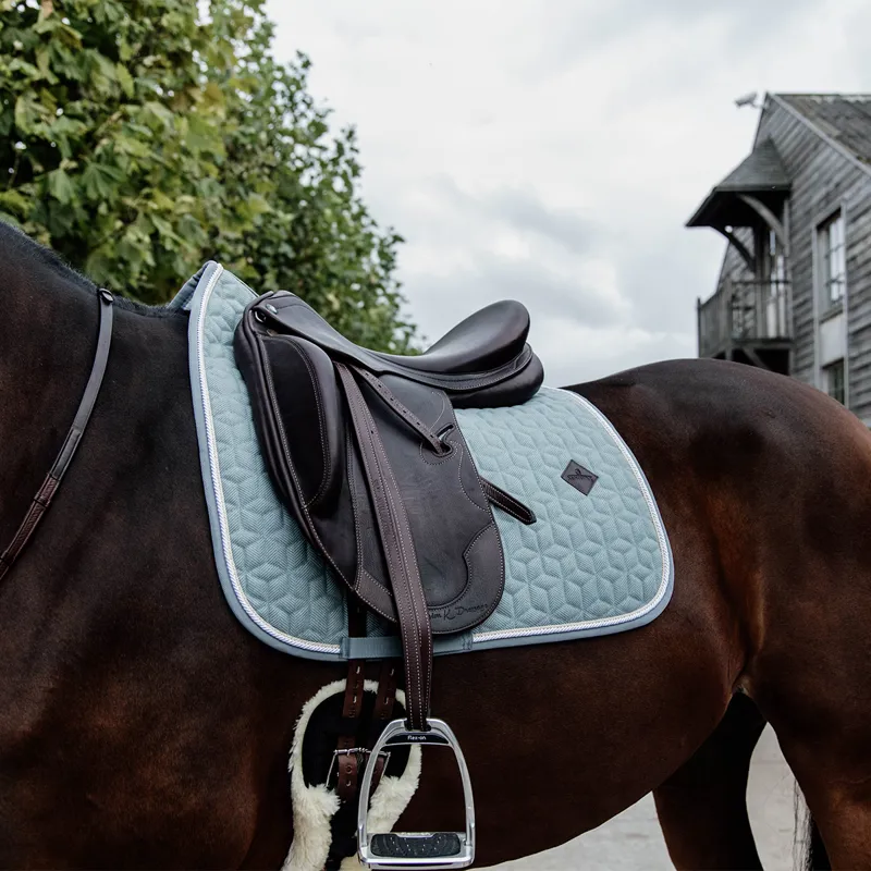 Kentucky Wool Dressage Saddlecloth - Light Blue-3