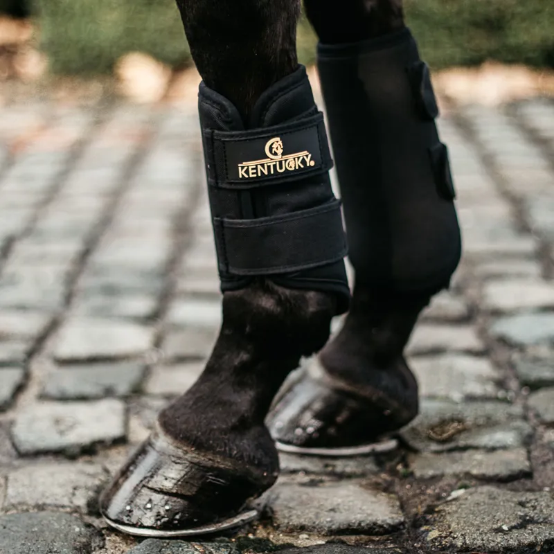 Kentucky 3D Spacer Brushing Boots - Black-3