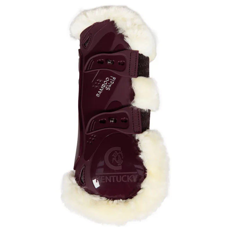 Kentucky Bamboo Shield Vegan Sheepskin Tendon Boots - Bordeaux-1