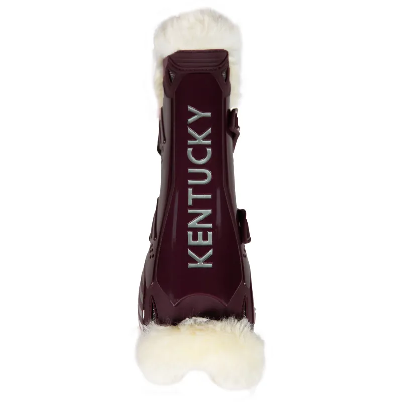 Kentucky Bamboo Shield Vegan Sheepskin Tendon Boots - Bordeaux-3