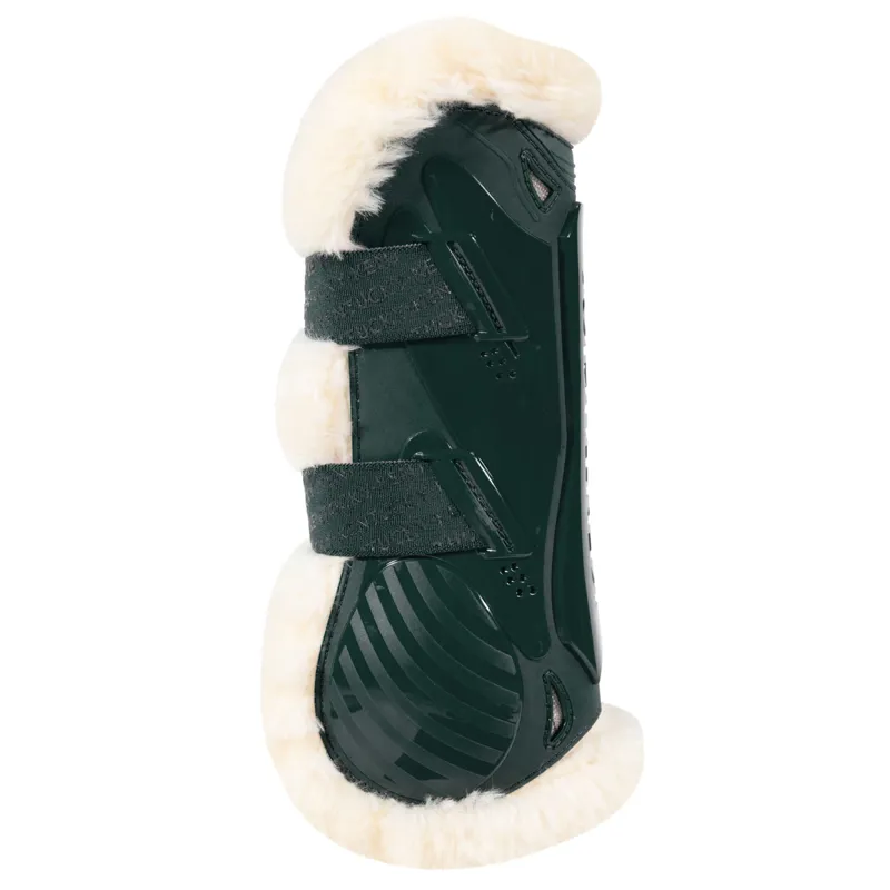 Kentucky Bamboo Shield Vegan Sheepskin Tendon Boots - Dark Green-2