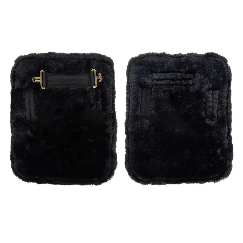 Kentucky Single Buckle Faux Fur Chest Expander - Black