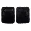 Kentucky Single Buckle Faux Fur Chest Expander - Black