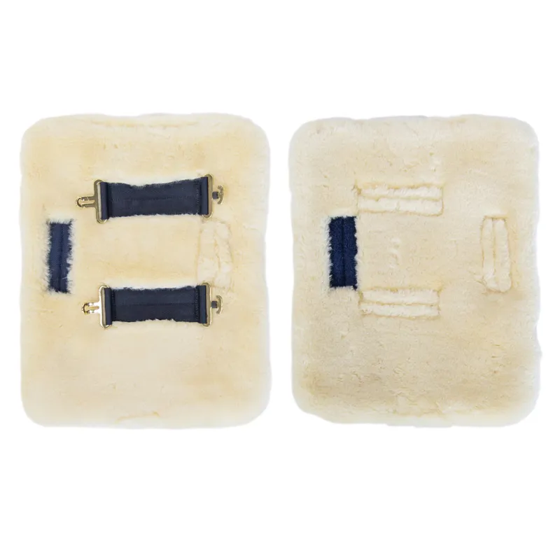Kentucky Double Buckle Faux Fur Chest Expander - Natural