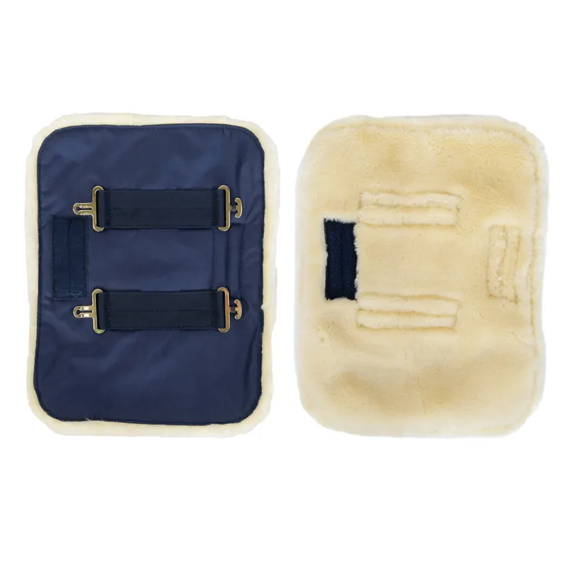 Kentucky Double Buckle Waterproof Faux Fur Chest Expander - Navy