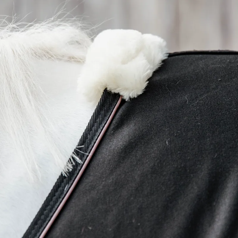 Kentucky Cooler Fleece Standard Neck Rug - Black-4