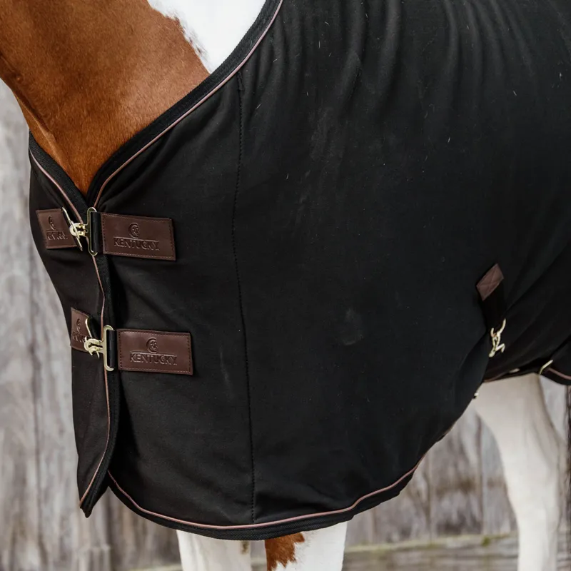 Kentucky Cooler Fleece Standard Neck Rug - Black-6