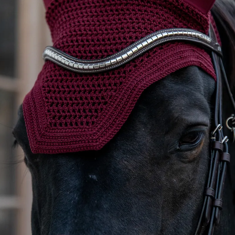 Kentucky Wellington Soundless Fly Veil - Bordeaux-2