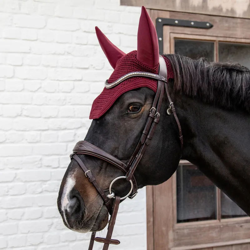 Kentucky Wellington Soundless Fly Veil - Bordeaux-1