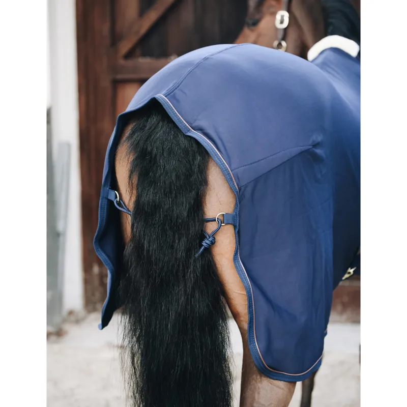 Kentucky Cooler Fleece Standard Neck Rug - Navy-4