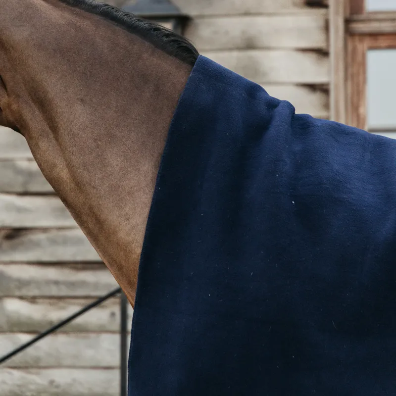 Kentucky Heavy Fleece Square Cooler Rug - Navy-4