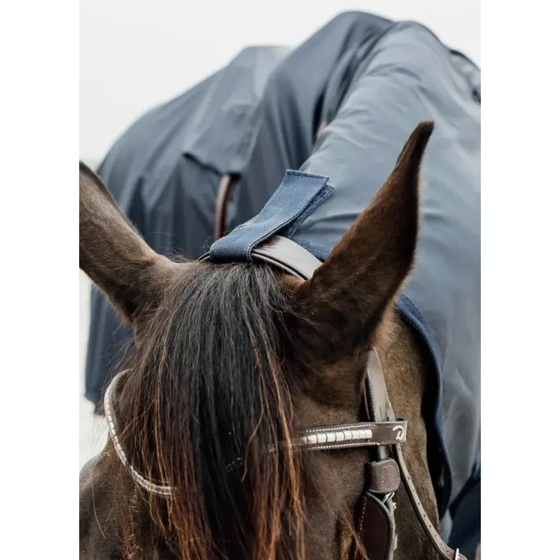 Kentucky Hurricane Raincoat Rug with Stirrup Holes - Navy-1