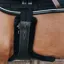 Kentucky Artificial Sheepskin Stud Girth Cover - Black