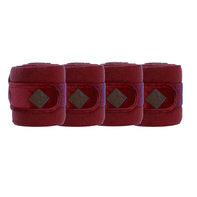 Kentucky Velvet Polar Fleece Bandages - Bordeaux-1