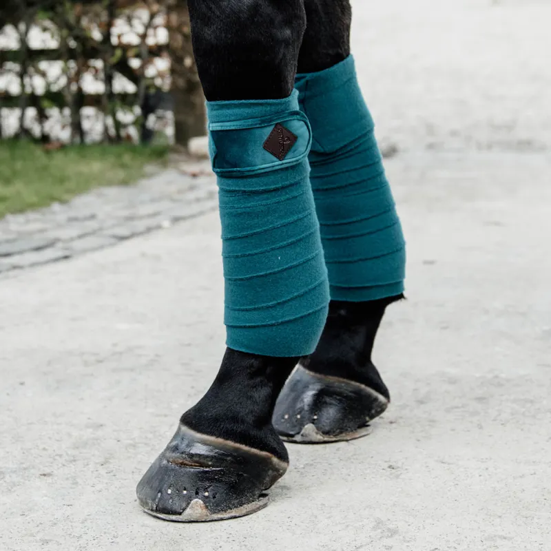 Kentucky Velvet Polar Fleece Bandages - Emerald