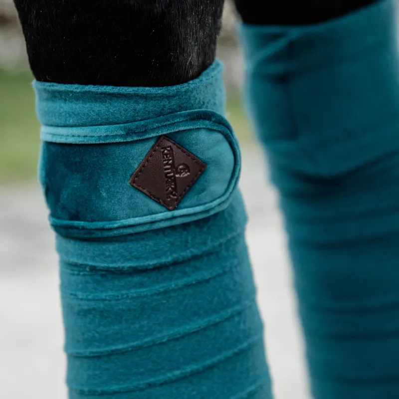 Kentucky Velvet Polar Fleece Bandages - Emerald-2