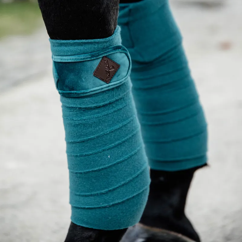 Kentucky Velvet Polar Fleece Bandages - Emerald-3