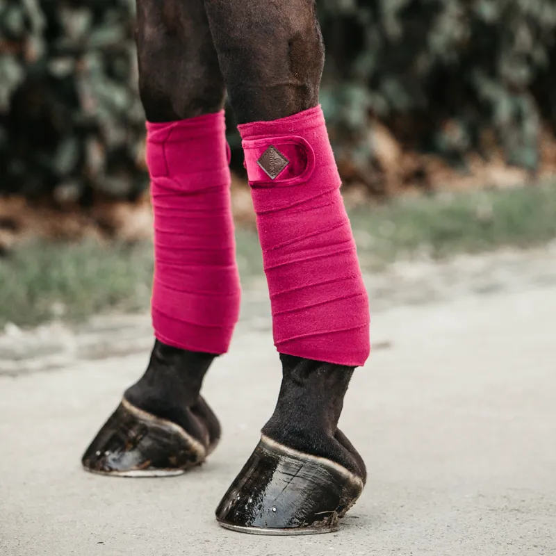 Kentucky Velvet Polar Fleece Bandages - Fuchsia