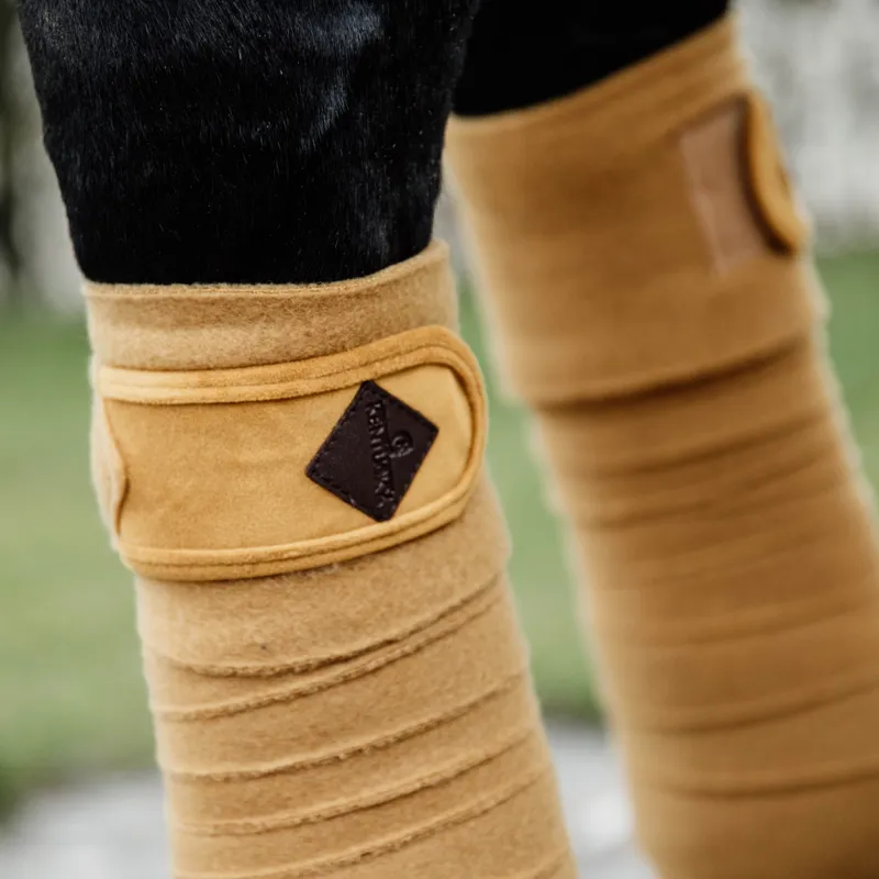 Kentucky Velvet Polar Fleece Bandages - Mustard-2