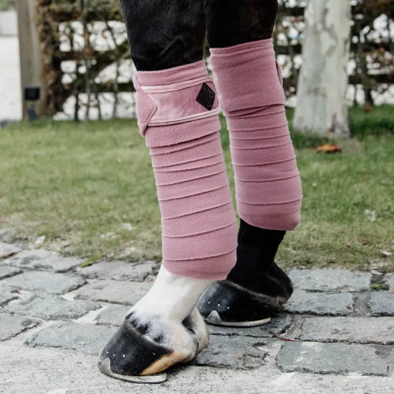 Kentucky Velvet Polar Fleece Bandages - Old Rose