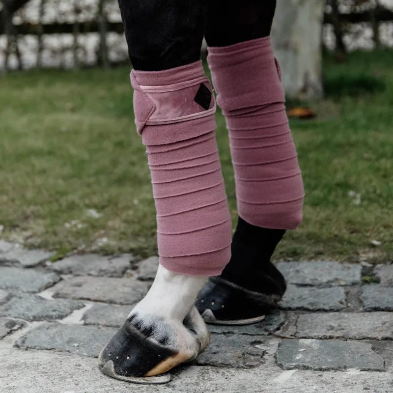 Kentucky Velvet Polar Fleece Bandages - Old Rose-4