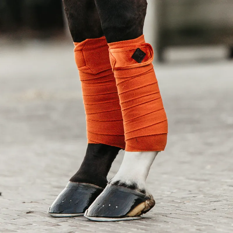 Kentucky Velvet Polar Fleece Bandages - Orange