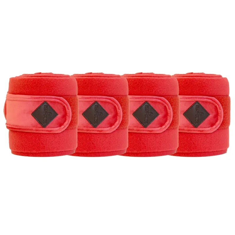 Kentucky Velvet Polar Fleece Bandages - Red-3