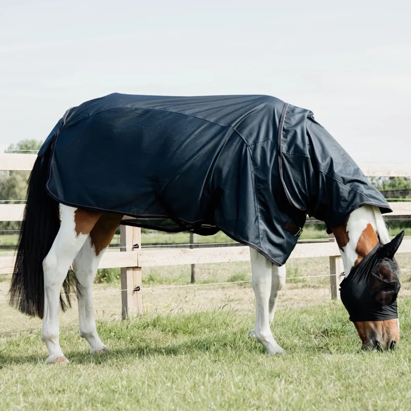 Kentucky Classic Waterproof Combo Neck Fly Rug - Navy-2