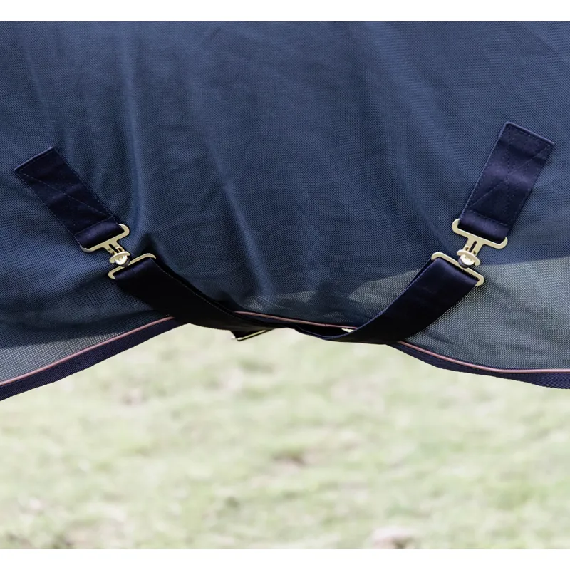 Kentucky Classic Waterproof Combo Neck Fly Rug - Navy-4