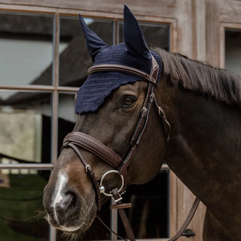 Kentucky Wellington Wave Fly Veil - Dark Navy
