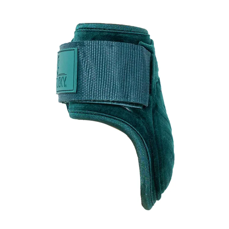 Kentucky Velvet Young Horse Fetlock Boots - Dark Green-2