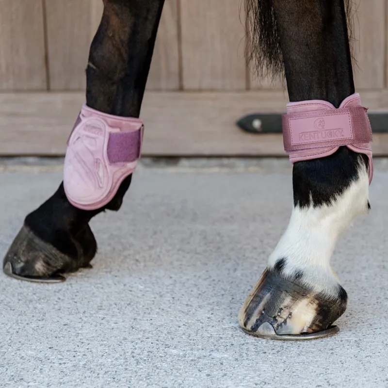 Kentucky Velvet Young Horse Fetlock Boots - Old Rose