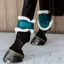 Kentucky Velvet Young Horse Vegan Sheepskin Fetlock Boots - Emerald
