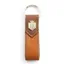 Fairfax and Favor Keyring - Tan Suede/Tan Leather