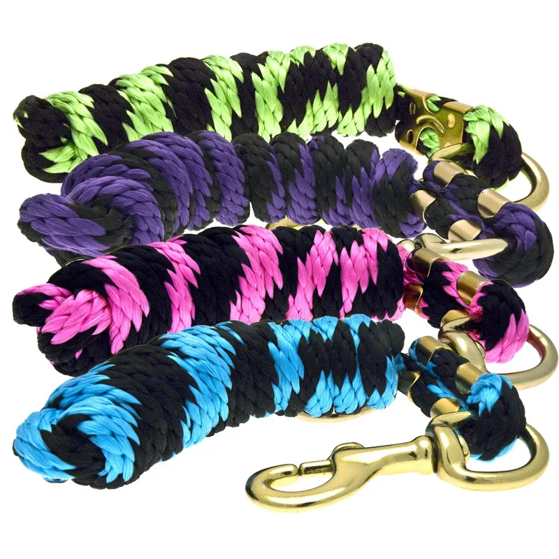 KM Elite 6ft Two-Tone Nylon Lead Rope - Various Colours