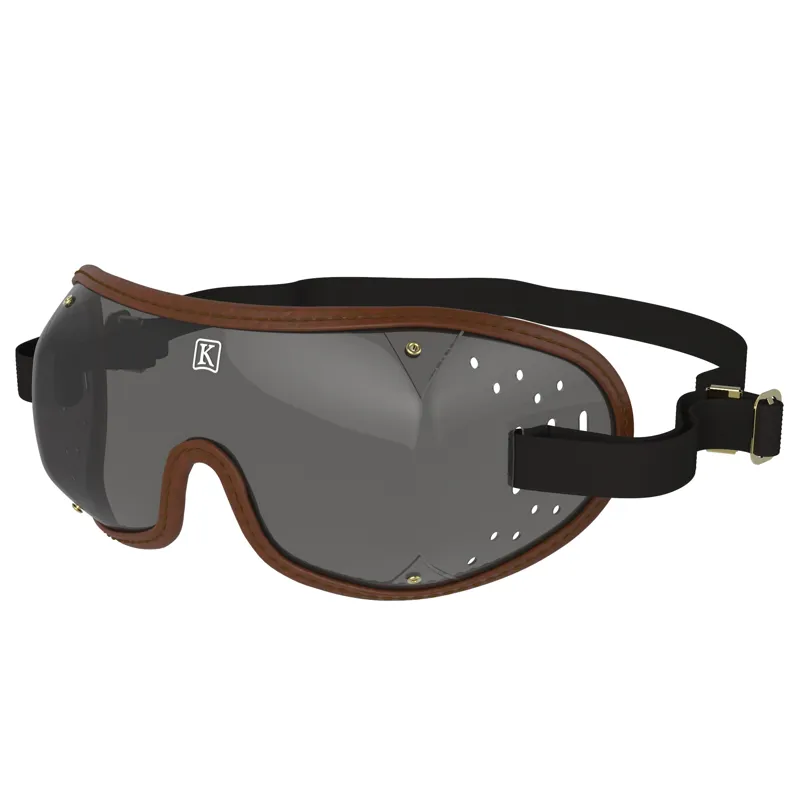 Kroops Triple-Slot Tinted Racing Goggles - Brown-1
