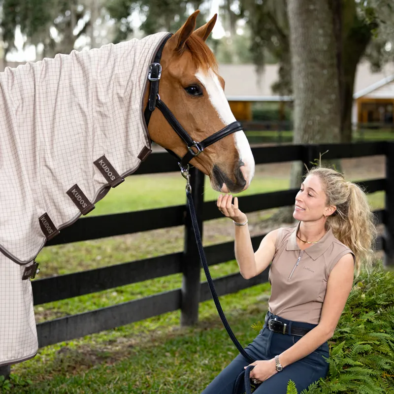 LeMieux Kudos Field Detachable Neck Rug - Stone-10