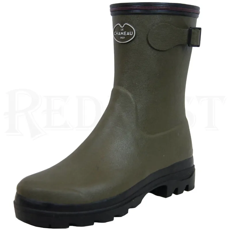 Le Chameau Giverny Low Wellington Boots - Vert Chameau Green-1